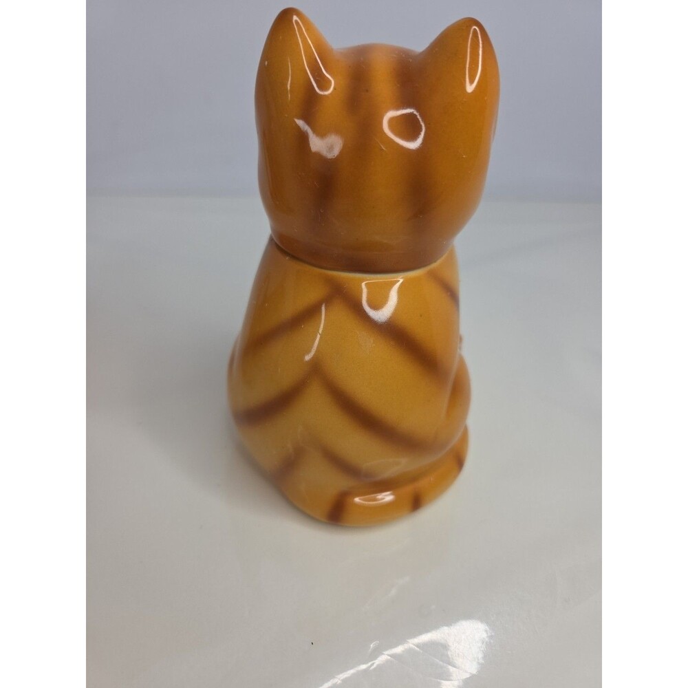 Nocrest Hand Painted Orange Tabby Cats Sugar & Creamer Set Japan Rare Antique - Picture 11 of 15